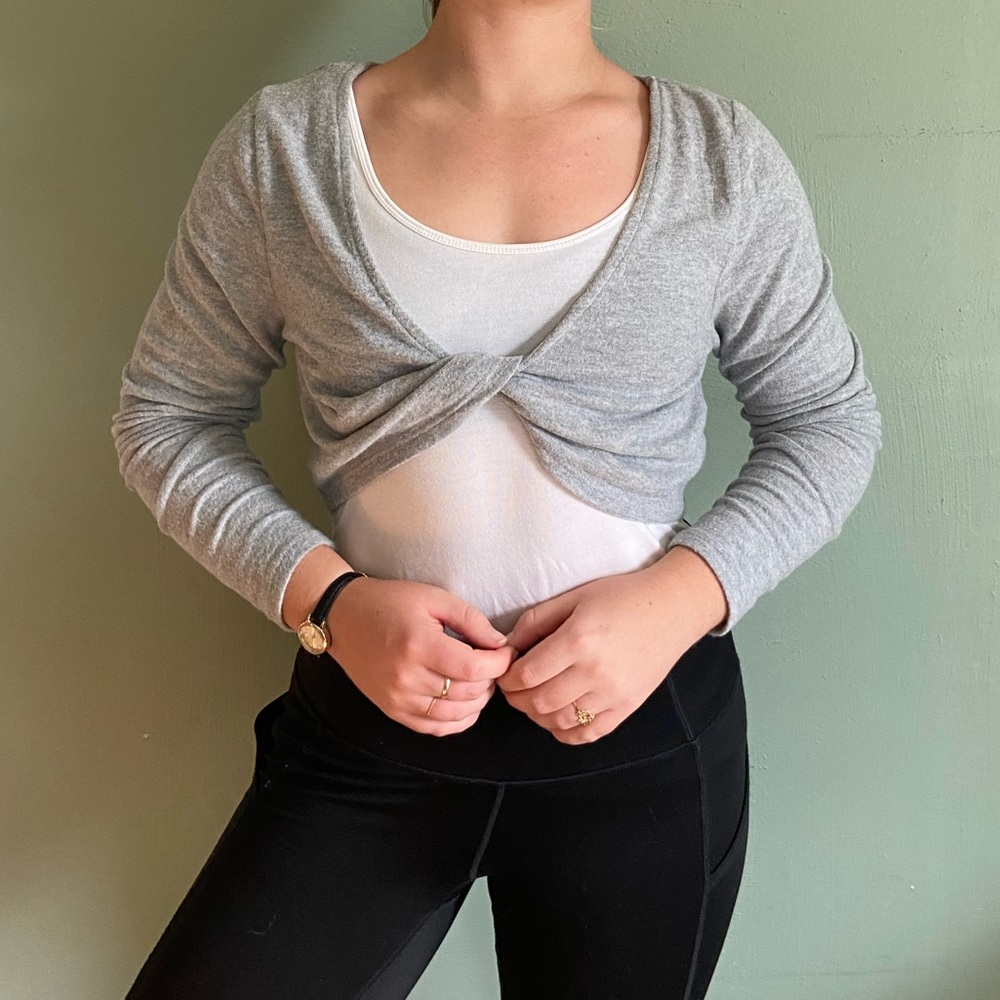 Wild Fable Grey Dance Shrug